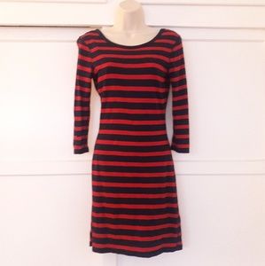 Navy & Red Express T-shirt Dress
